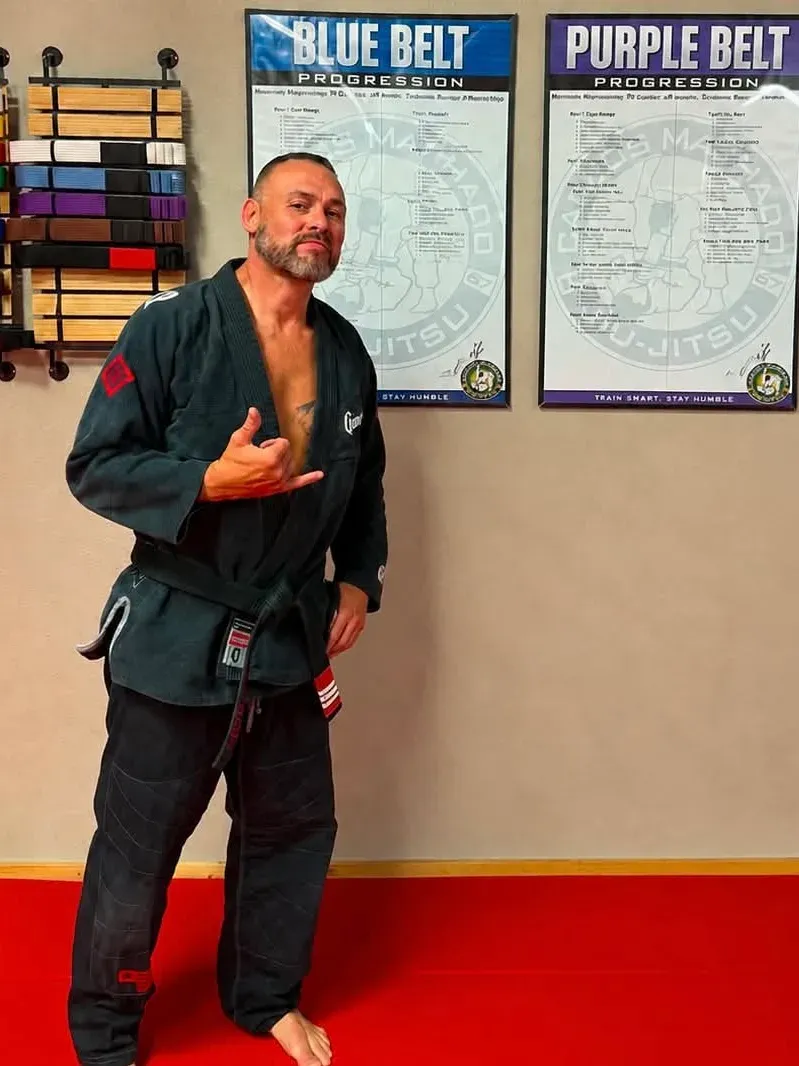 Professor Brandon Smith, NoGi Brazilian Jiu-Jitsu and MMA coach at Davis Martial Arts & Fitness in Pilot Point, TX
