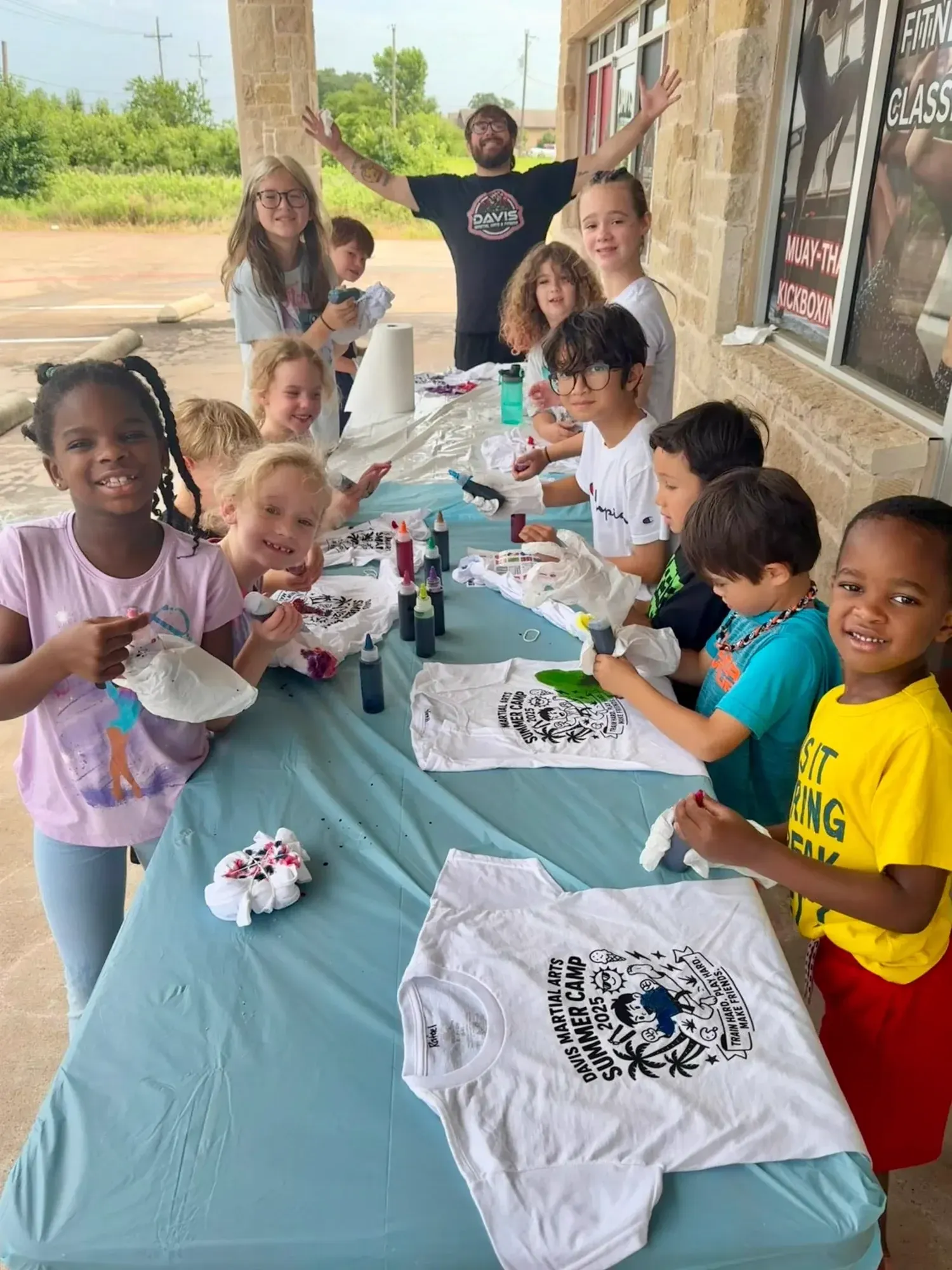 School-age kids at Summer Camp at Davis Martial Arts & Fitness in Pilot Point
